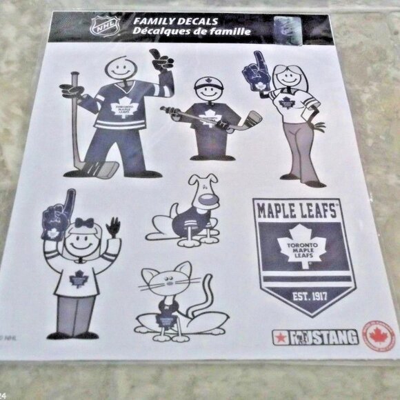 NHL Family Decals Toronto Maple Leafs Family Members and Pet Decals NIP - Picture 1 of 3